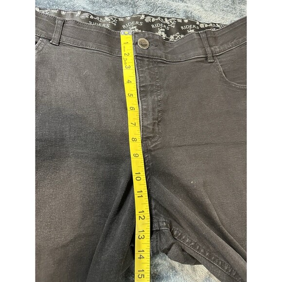 Riders by Lee Black Straight Leg Jeans Size 24 W - Picture 4 of 9
